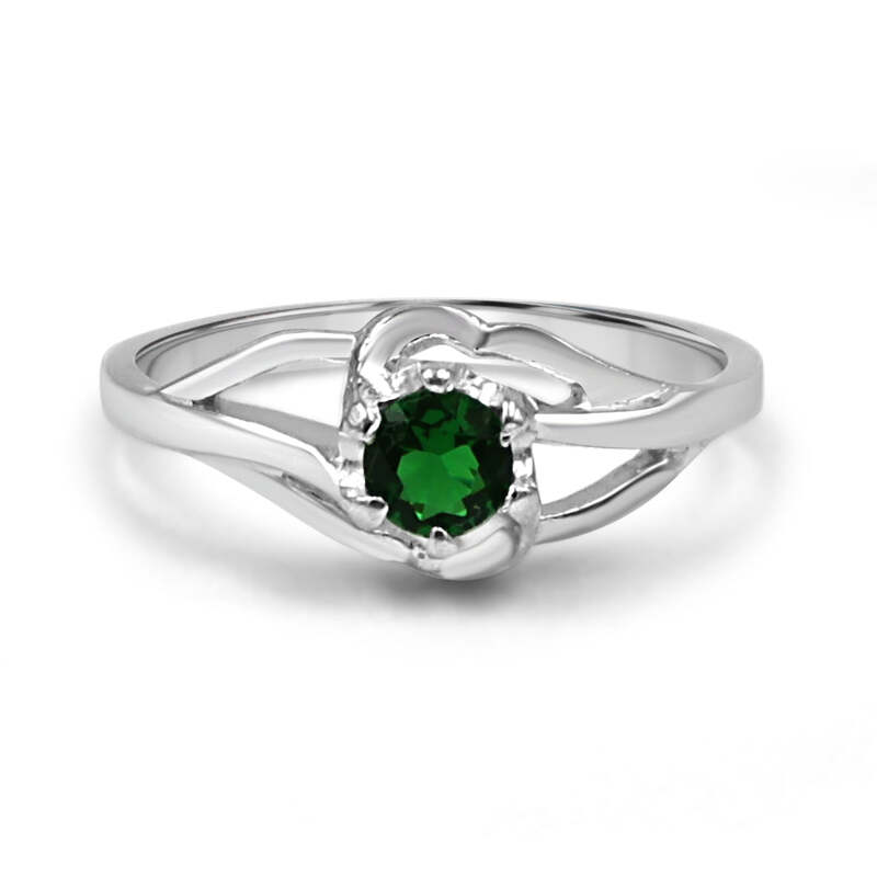 92.50 Green Dimond Ring For Women