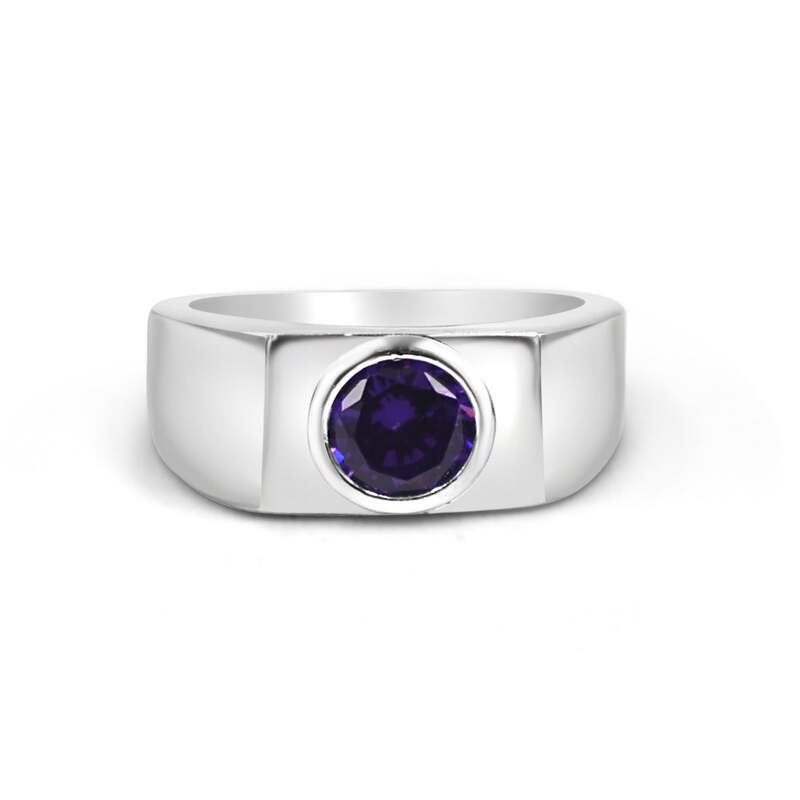 92.50 Violet Dimond Ring for Men