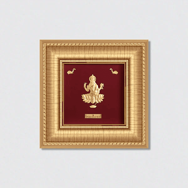 Goddess Lakshmi Gold Art Piece - A10