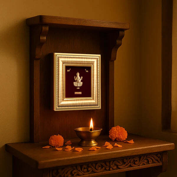 Goddess Lakshmi Gold Art Piece - A10