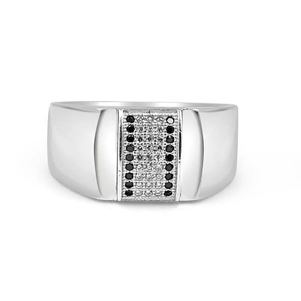 92.50  Dimond Ring for Men with balck dimonds