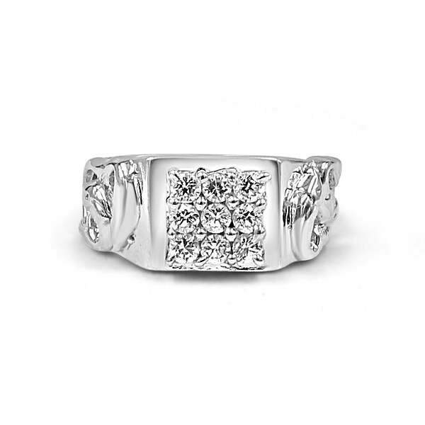 92.50  Dimond Ring for Men fish 1