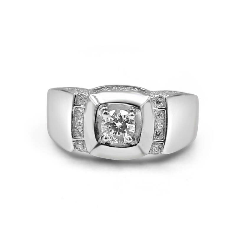 92.50 Dimond Ring for Men octagan