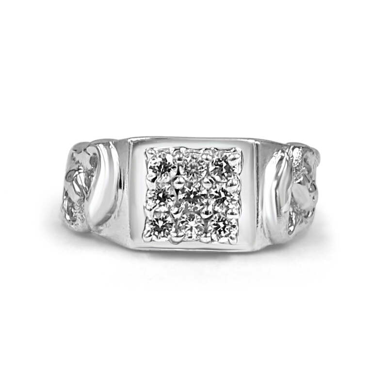 92.50 Dimond Ring for Men with fish