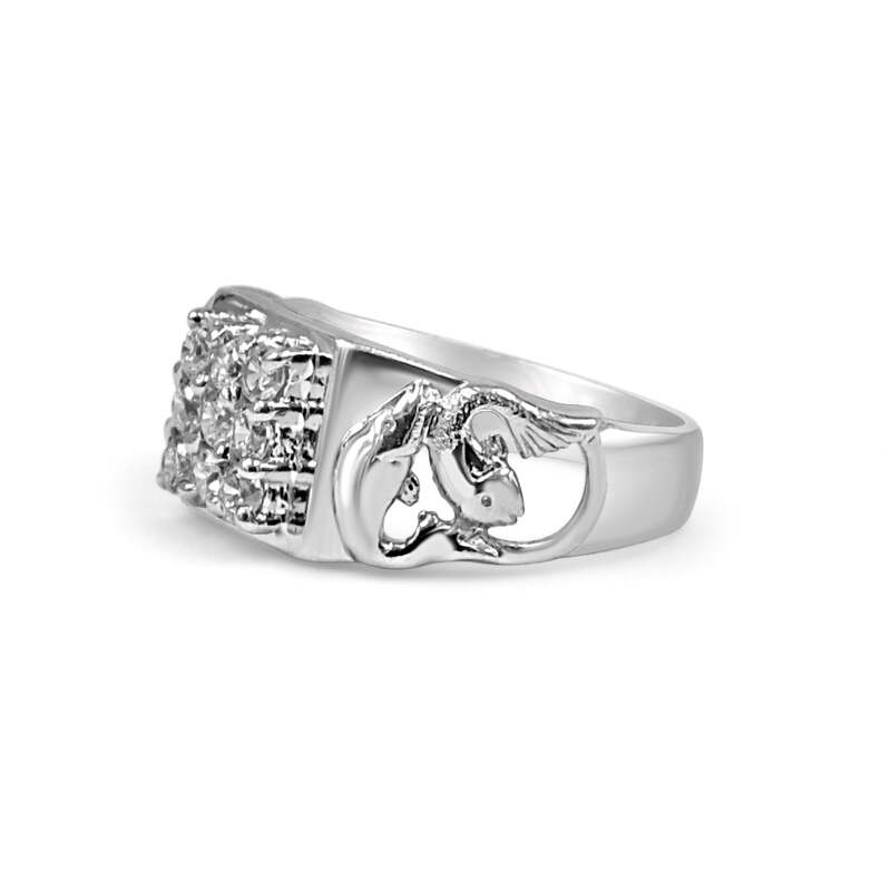 92.50 Dimond Ring for Men with fish