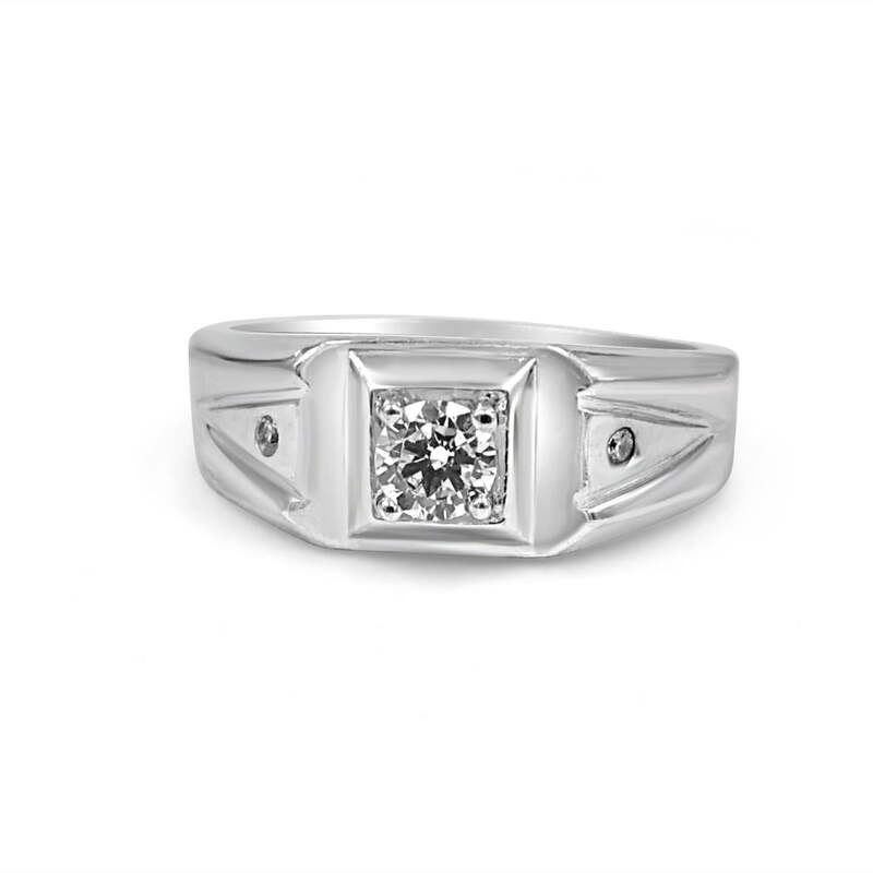 92.50 Dimond Ring for Men 3 dimonds