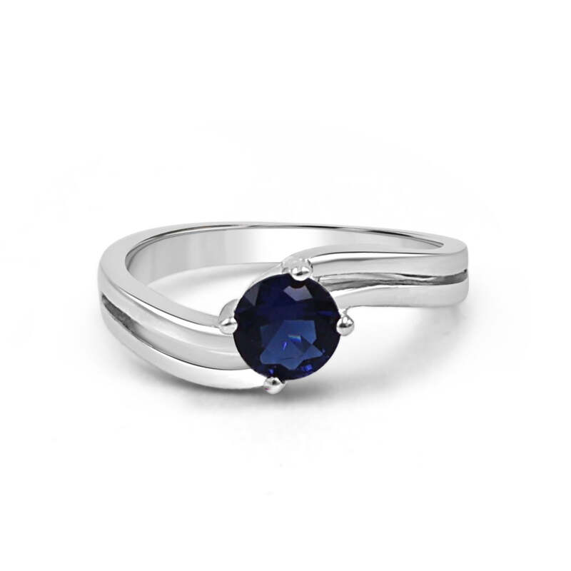 92.50 Blue Diamond Ring For Women