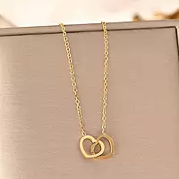 GOLD-PLATED ANTI TARNISH HEART THEMED PENDANT
