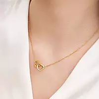 GOLD-PLATED ANTI TARNISH HEART THEMED PENDANT
