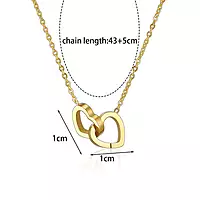 GOLD-PLATED ANTI TARNISH HEART THEMED PENDANT