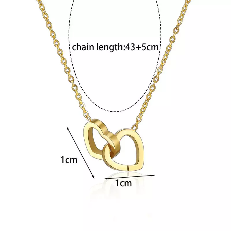 GOLD-PLATED ANTI TARNISH HEART THEMED PENDANT