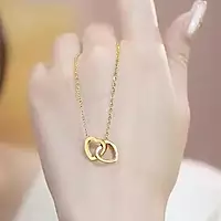 GOLD-PLATED ANTI TARNISH HEART THEMED PENDANT