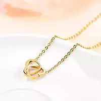 GOLD-PLATED ANTI TARNISH HEART THEMED PENDANT
