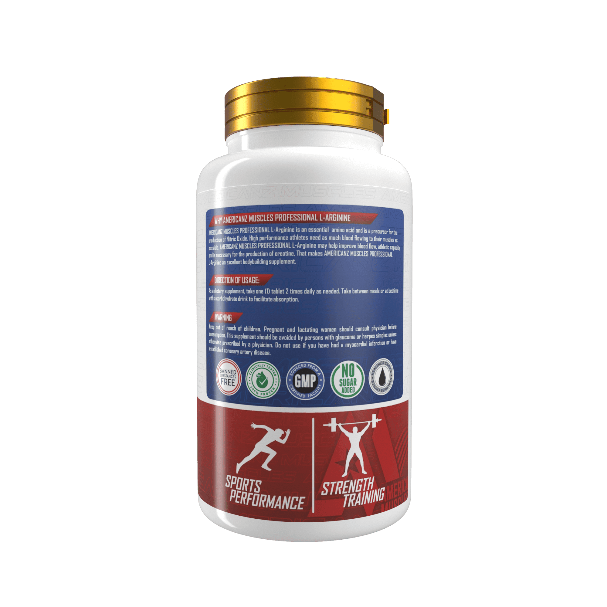 Americanz Muscles L-arginine 120 Tablets