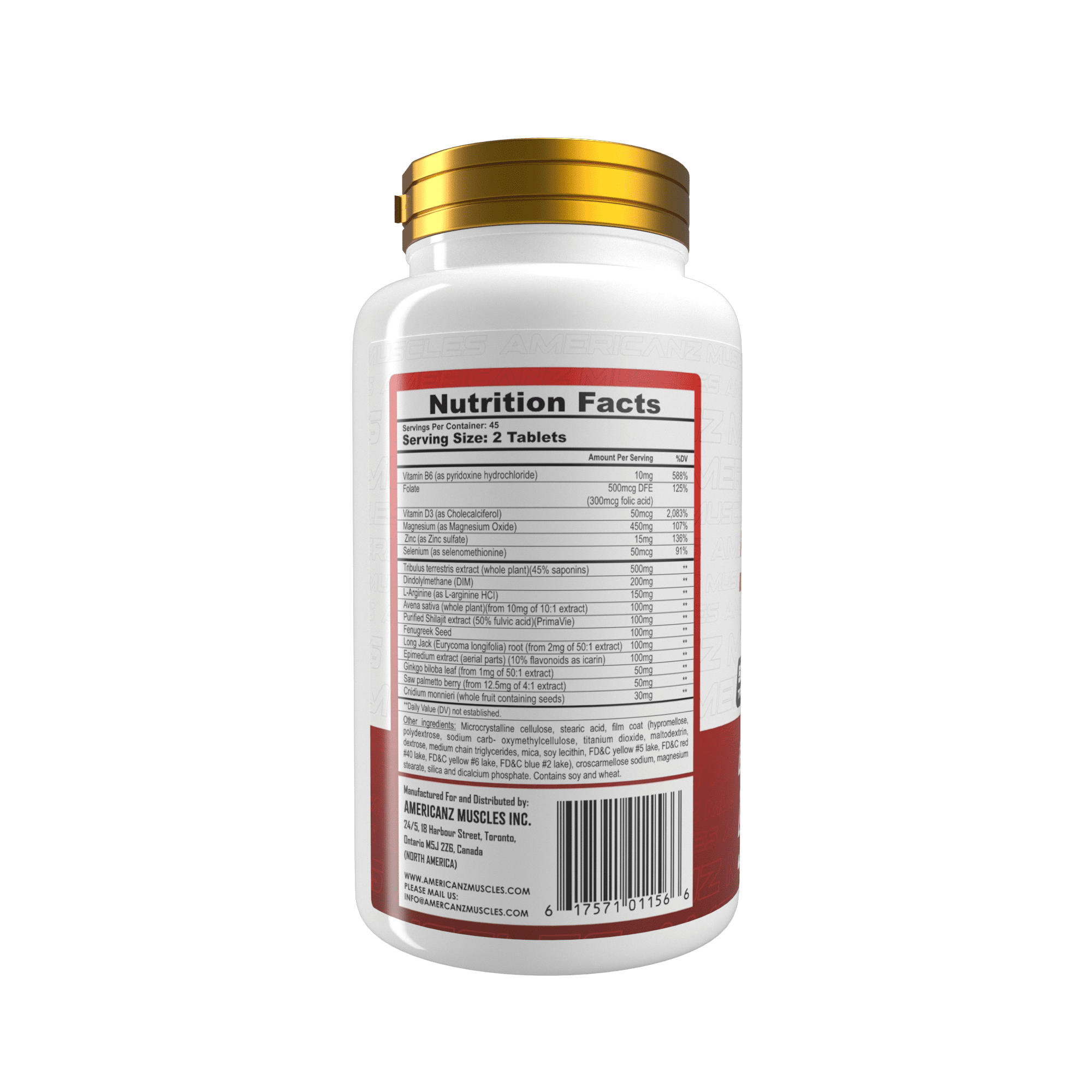 Americanz Muscles Test+ 90 Tablets