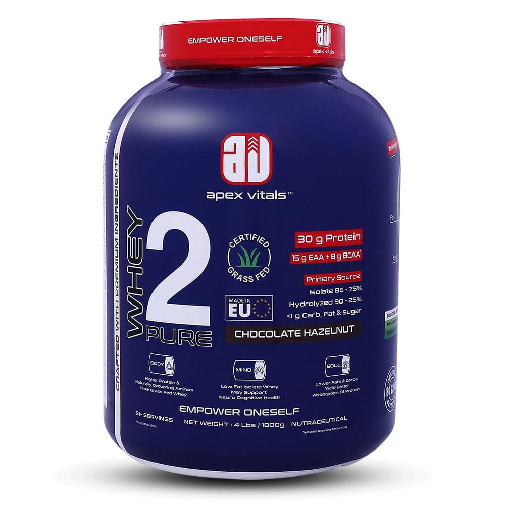 Apex Vitals 2 Whey Protein Isolate 4 Lbs