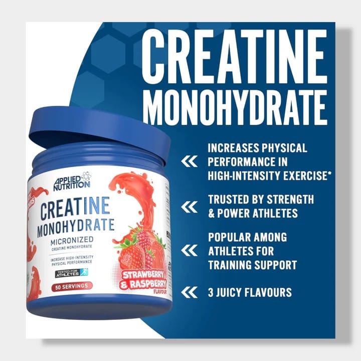 Applied Nutrition Creatine Monohydrate Micronized, Unflavored, 250 Gm