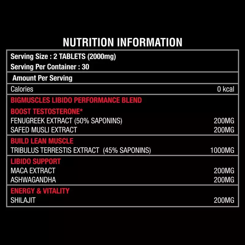 Bigmuscles Nutrition Libido