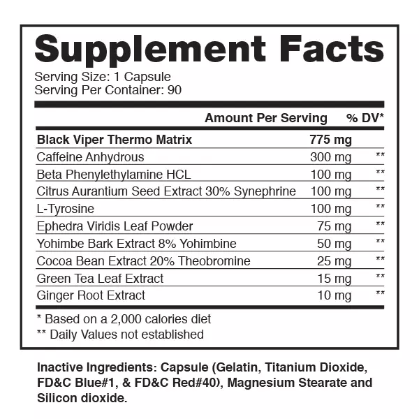 Dragon Pharma Black Viper Fat Burner