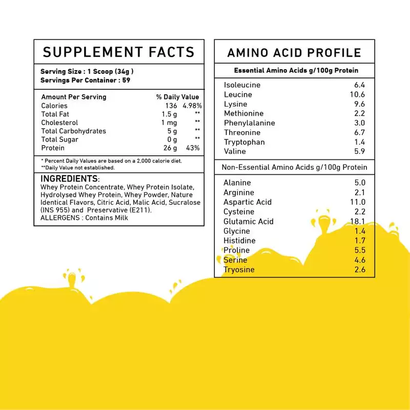 Bigmuscles Nutrition Frotein 26g Refreshing Hydrolysed Whey Protein Isolate