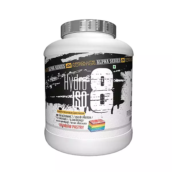 Absolute Nutrition’s Alpha Series Hydro Isolate Blend of 8 types of Isolate & Whey Proteins with Hydrolyzed Whey