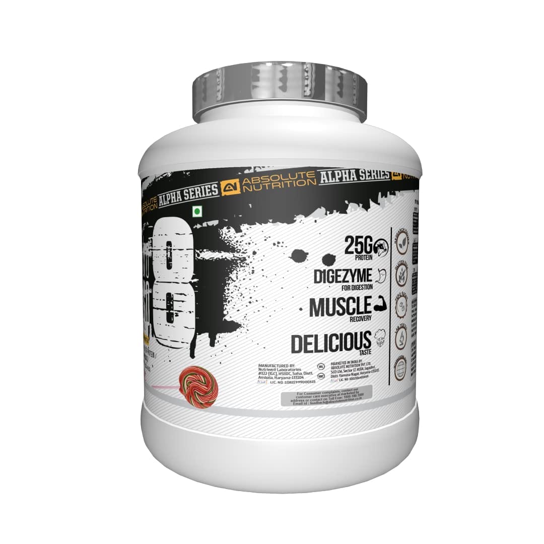 Absolute Nutrition’s Alpha Series Hydro Isolate Blend of 8 types of Isolate &amp; Whey Proteins with Hydrolyzed Whey 