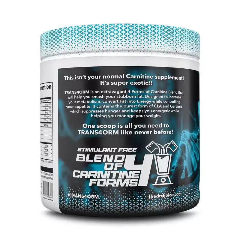 Doctor’s Choice Trans4orm | 4 Forms Of CARNITINE Blend | CLA | Garcinia Cambogia