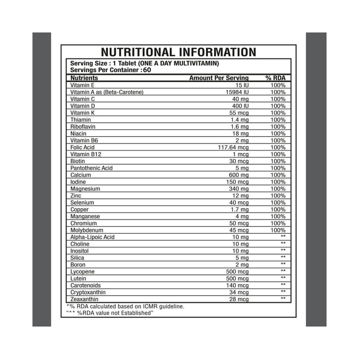 Bigmuscles Nutrition the Real Vitamins