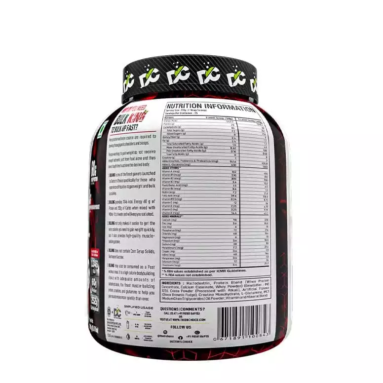 DOCTOR’S CHOICE Bulk King Gainer