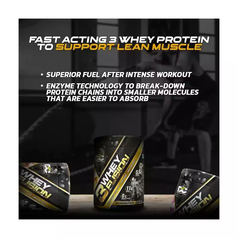 DOCTORS CHOICE 3Whey Fusion 2Kg Whey Protein l Pure Whey Isolate as primary source l Hydrolysate Protein