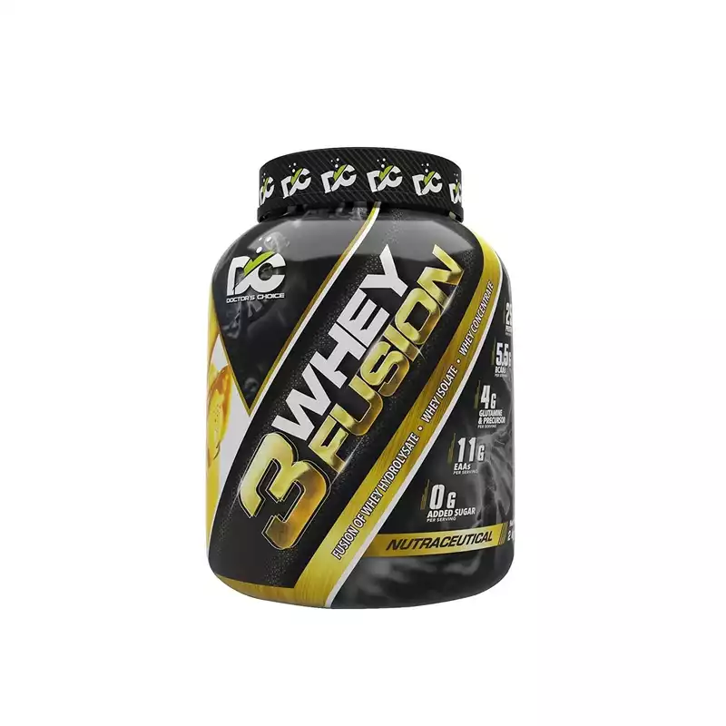 DOCTORS CHOICE 3Whey Fusion 2Kg Whey Protein l Pure Whey Isolate as primary source l Hydrolysate Protein