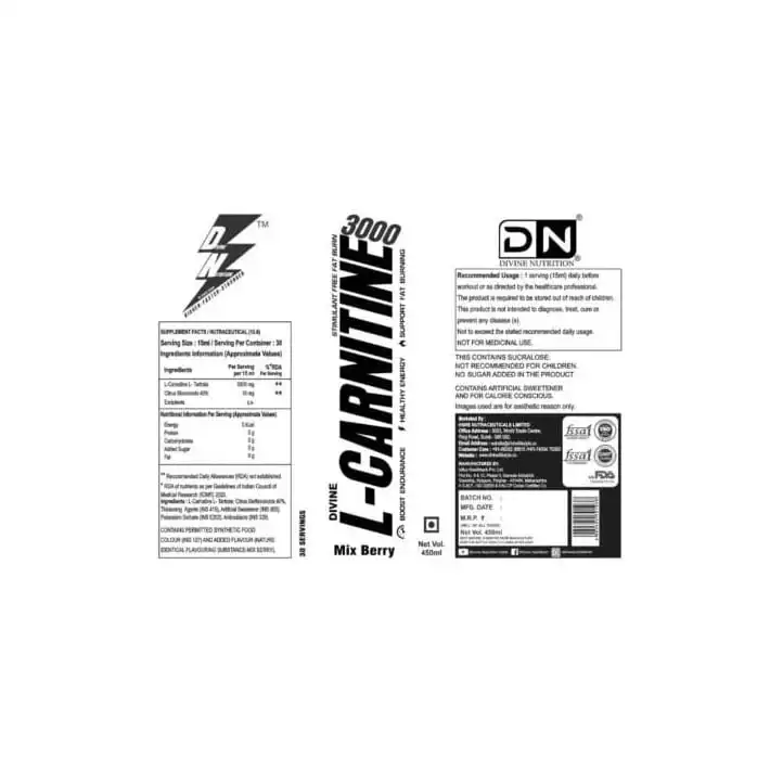 Divine Nutrition L-Carnitine
