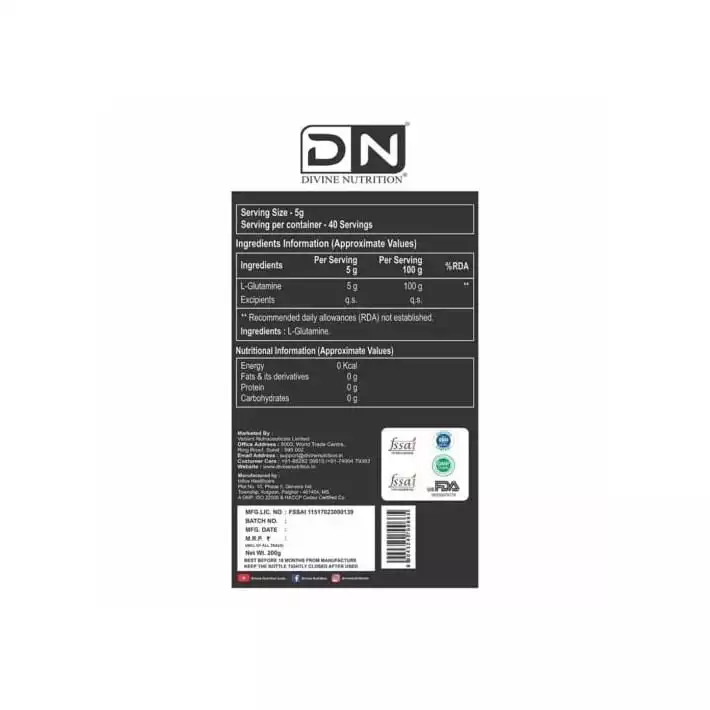 Divine Nutrition Glutamine
