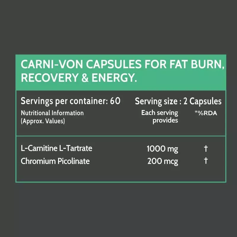 Carbamide Forte L Carnitine L Tartrate Supplement 1000mg