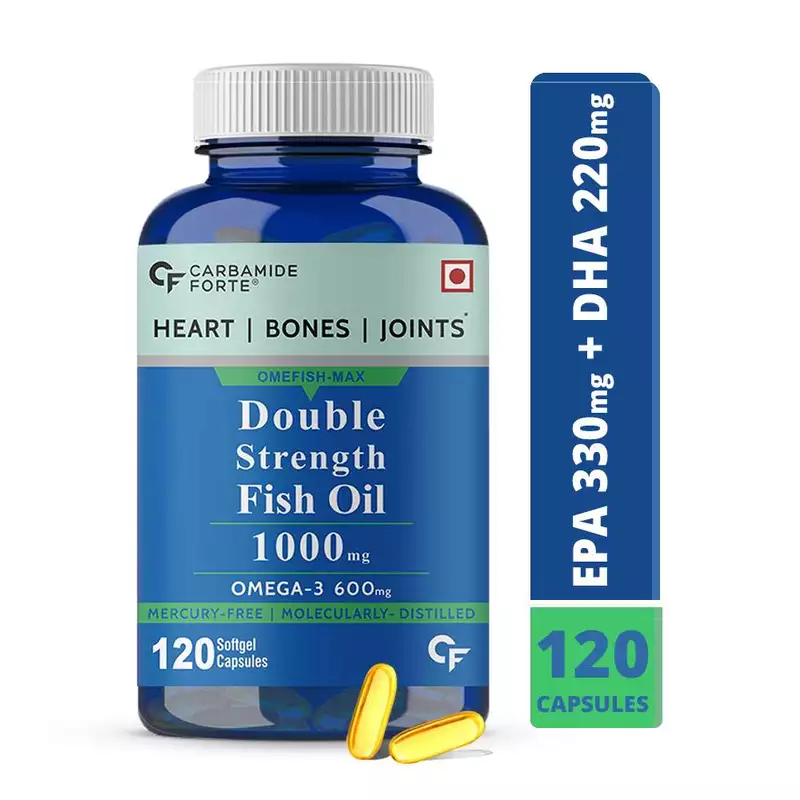 Carbamide Forte Double Strength Fish Oil 1000mg with Omega 3 600mg