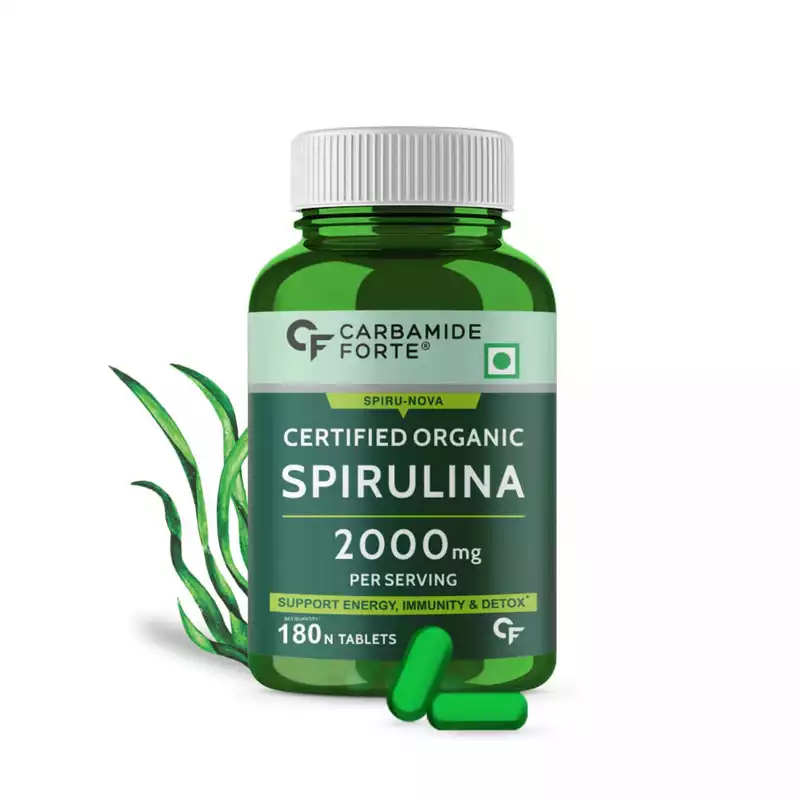Carbamide Forte 100% Organic Spirulina Tablets 2000mg