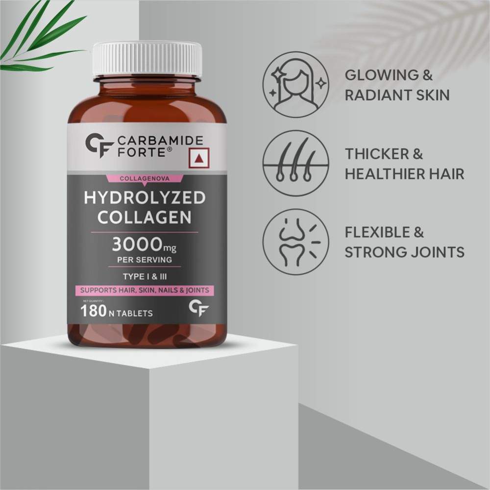 Carbamide Forte Hydrolyzed Collagen Peptides – 3000mg with Type 1 & 3 Collagen