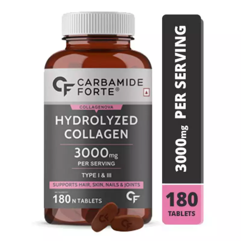 Carbamide Forte Hydrolyzed Collagen Peptides – 3000mg with Type 1 & 3 Collagen