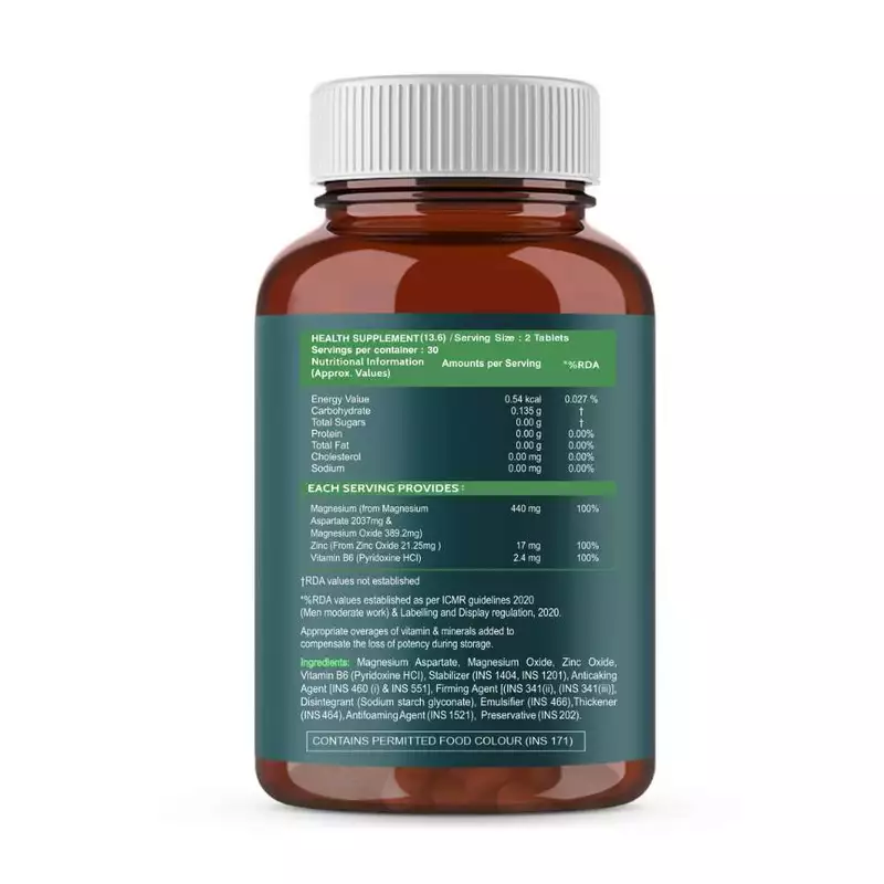 Carbamide Forte ZMA Supplements for Men &amp; Women – Zinc, Magnesium Aspartate &amp; Vitamin B6