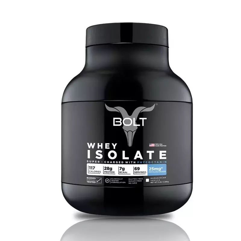 Bolt 100% Whey Isolate Super-Charged With Phycocyanin