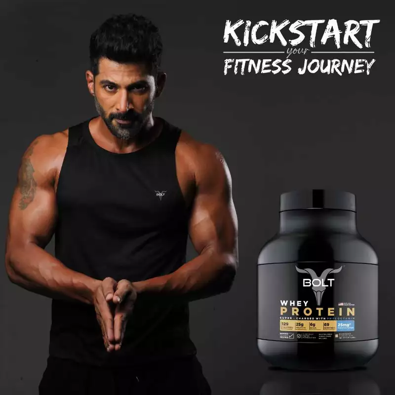 Bolt 100% Whey Protein Super-Charged With Phycocyanin