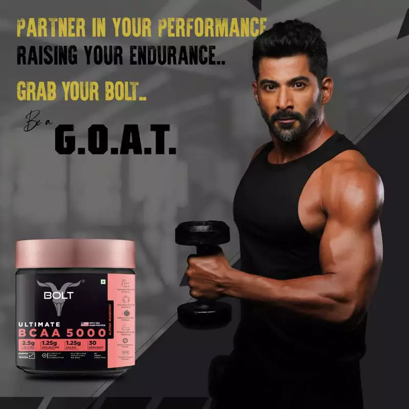 Bolt Ultimate BCAA 5000 Well-Founded 2:1:1 Leucine, Isoleucine & Valline