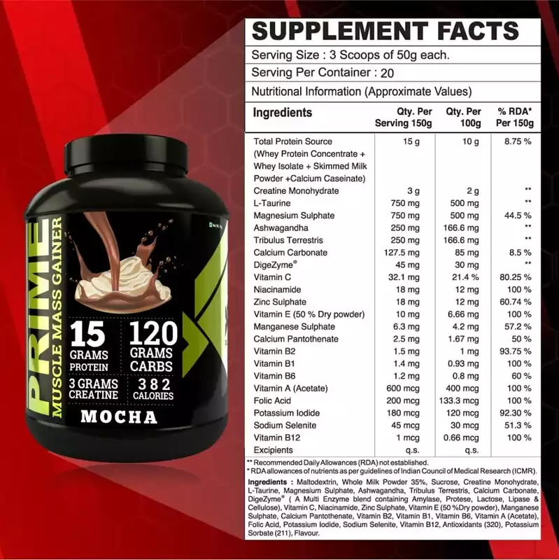 Bigflex Prime Mass Gainer