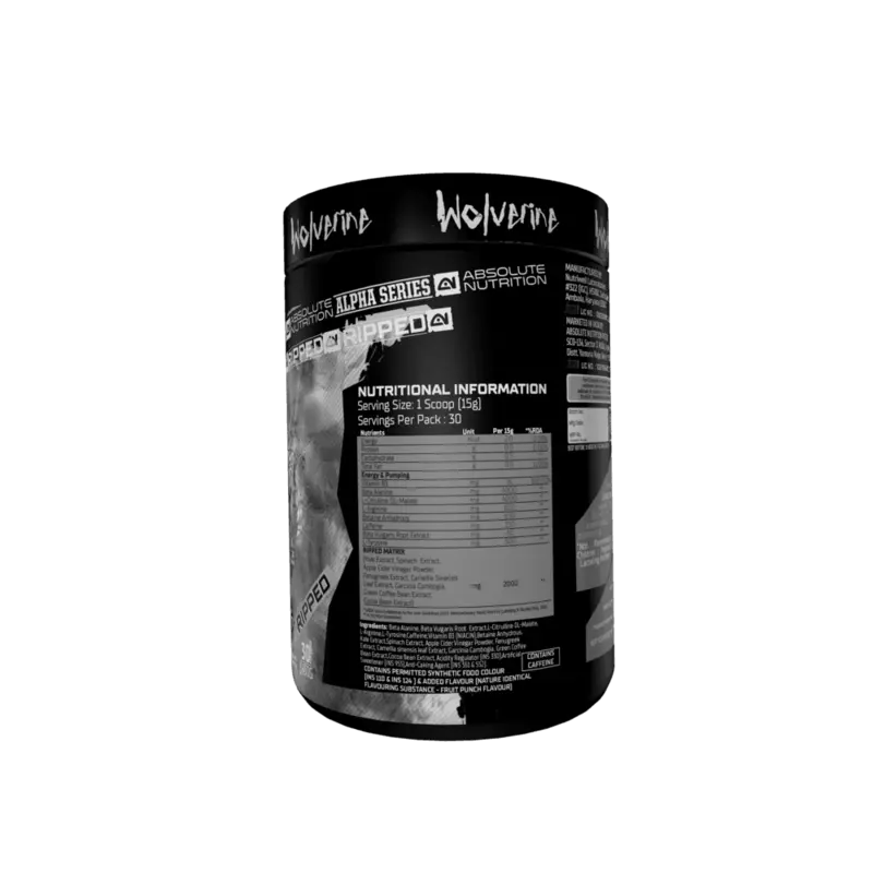 Absolute Nutrition Pre Workout Ripped Wolverine