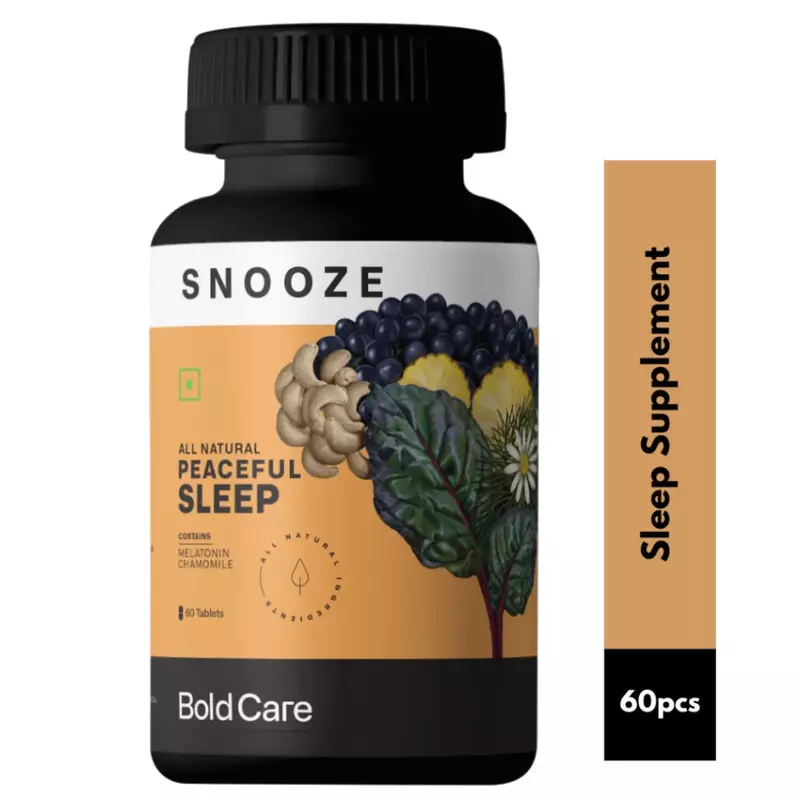 Bold Care Snooze Melatonin 10mg, Chamomile, & More – All Natural Sleeping Pills