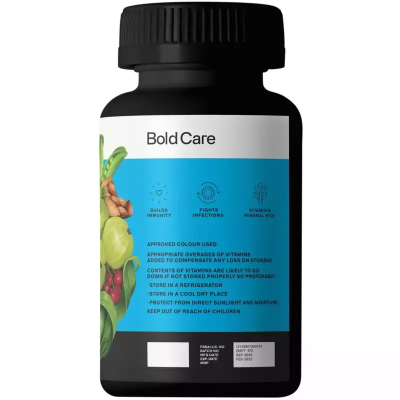 Bold Care Spark Spirulina, Amla, Vitamin C, B6, E &amp; Zinc – All Natural Immunity Booster