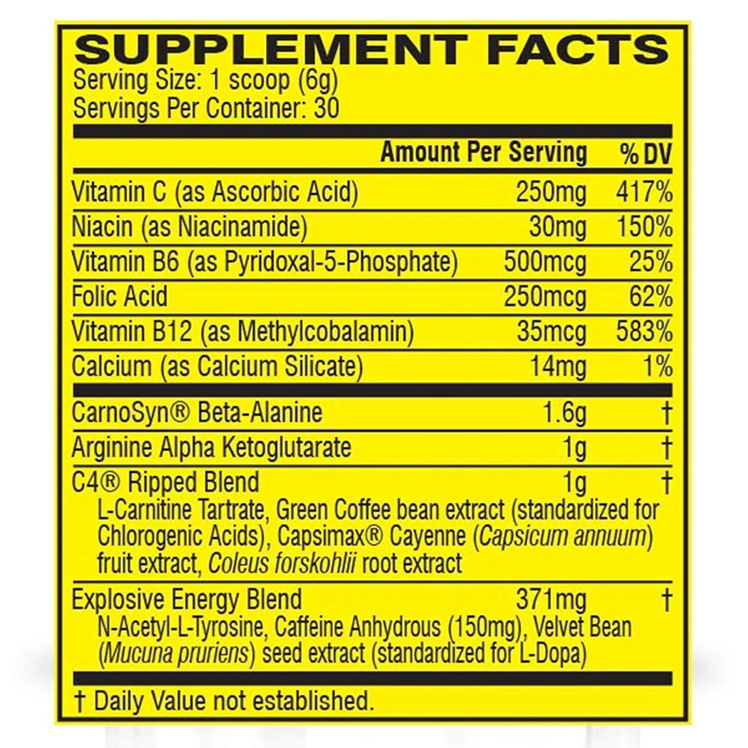 Cellucor C4 Ripped, 30 Servings