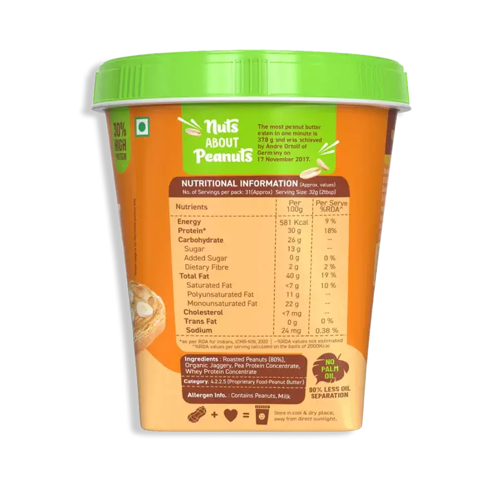 Alpino Jaggery Peanut Butter Smooth