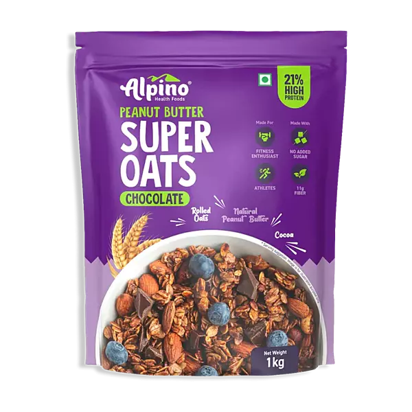 Alpino High Protein Rolled Oats Honey 1kg