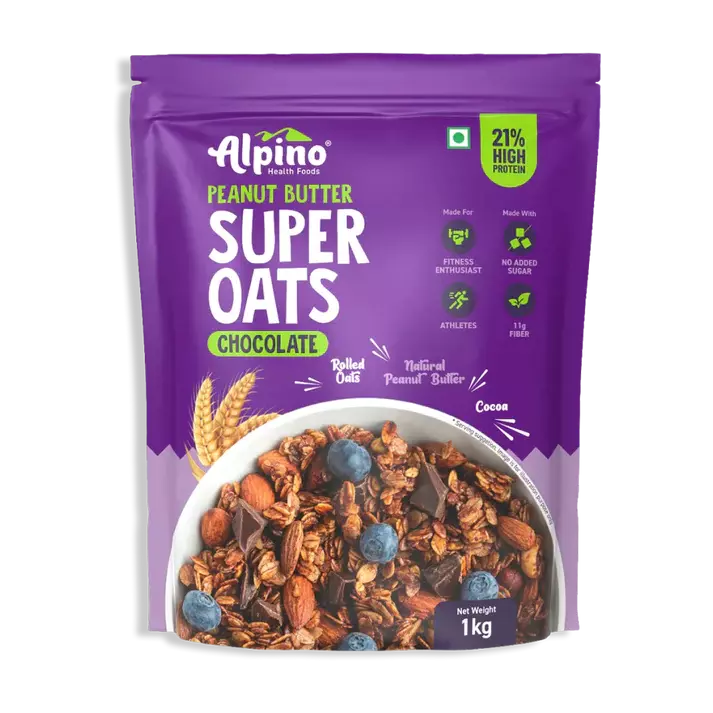 Alpino High Protein Rolled Oats Honey 1kg